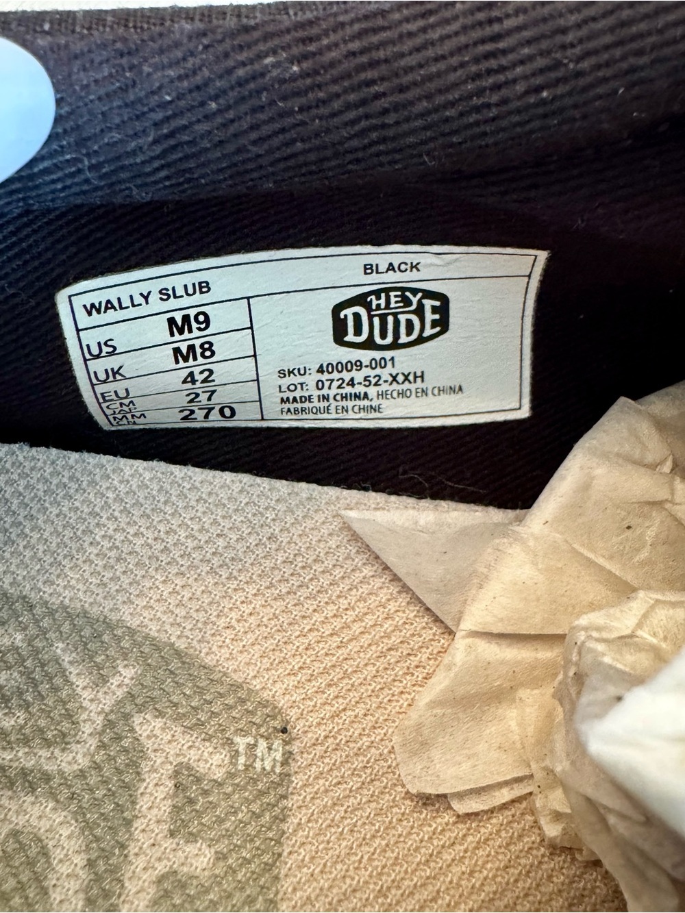 HEYDUDE Men’s Shoes Bundle – 2 Pairs Black & Navy Slip-Ons - Picture 11 of 11